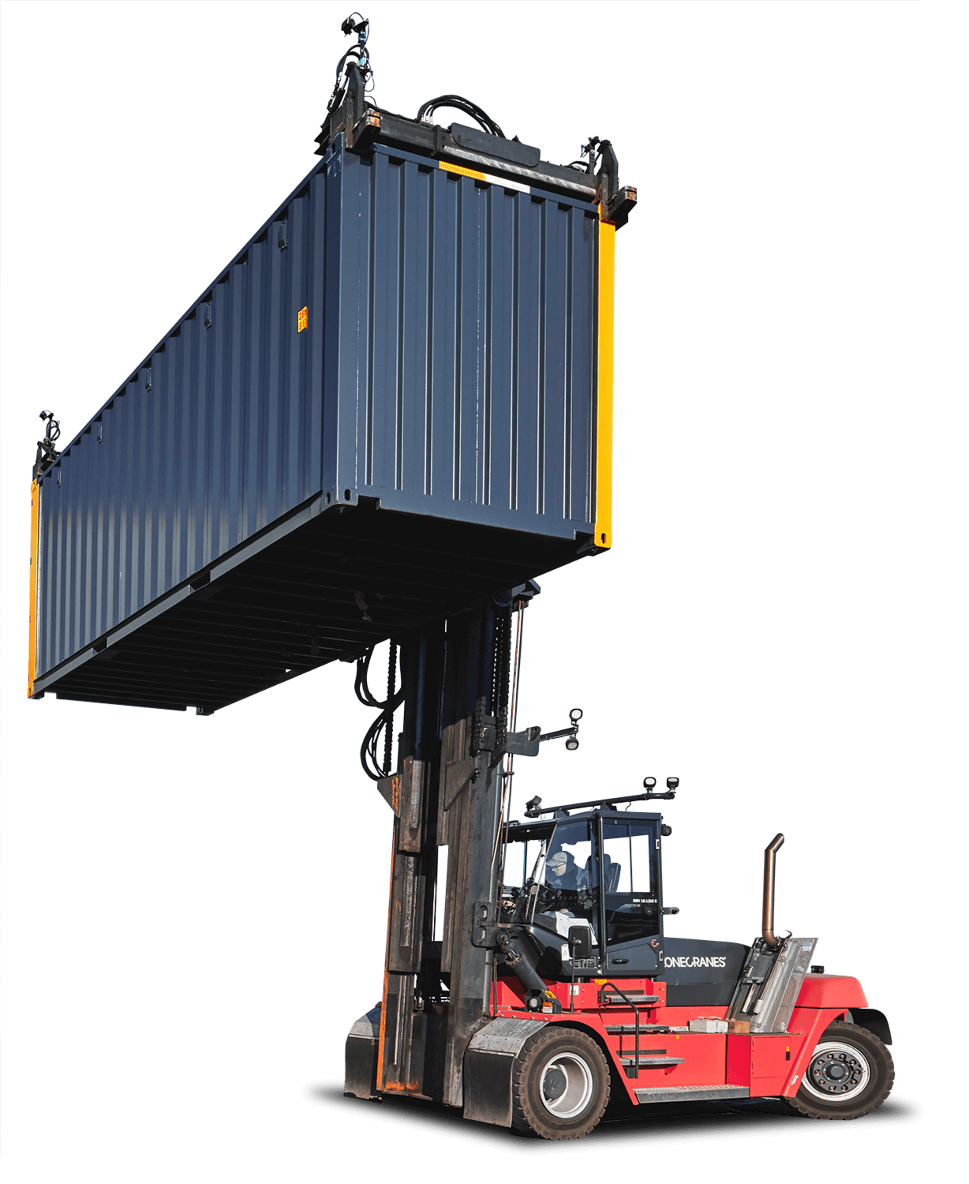  Scrapper transportiert Container